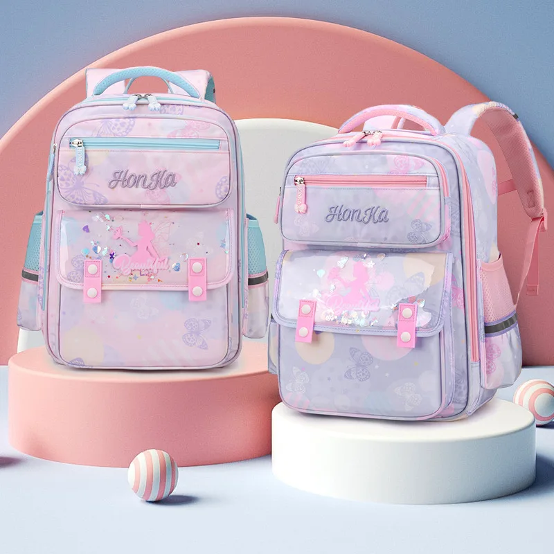 Cute Girls School Bags Children Primary School Backpack Satchel Kids Book Bag Princess Schoolbag Mochila Infantil 3 Colors