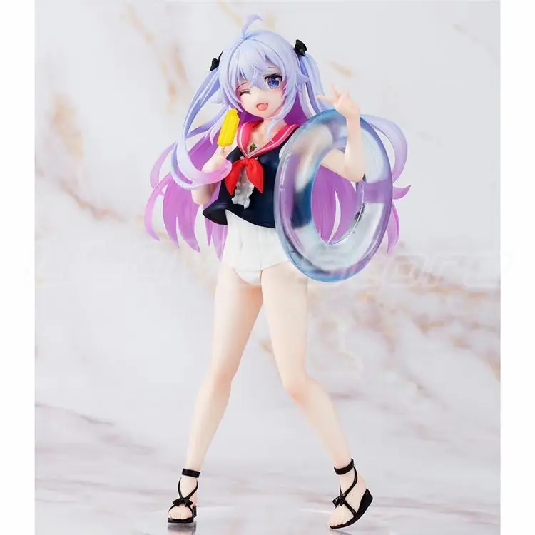 Original Taito Channel Kagura Nana Action Figure Sailor Swim Suit Figure Kawaii Girl Model PVC Collect Desktop Decorate Xmas Toy