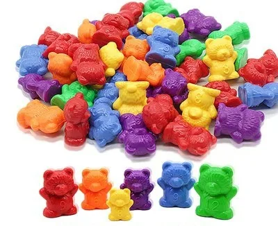 Rainbow Counting Weight Bear Educational Toys Children's Montessori Early Education Teaching Aids Infant Kindergarten Color