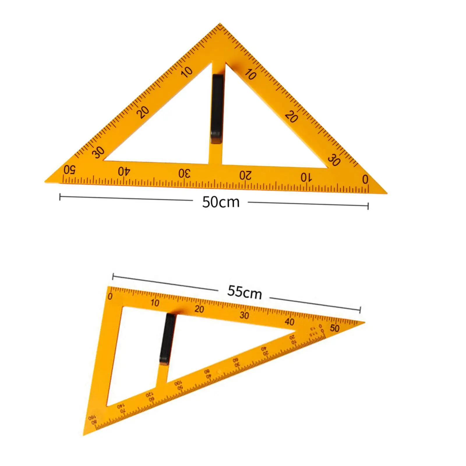 Imagem -06 - Régua Grande de Ensino de Matemática Peças Triângulo Equilateral com Alça Material de Ensino Ferramenta de Geometria Matemática para Sala de Aula