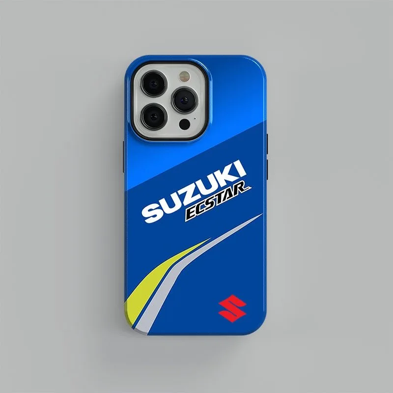 

Suzuki Logo MOTOR Phone Case New For IPhone 16 15 14 13 12 11 Pro Max X XR XS Max 7 8 Plus Glossy Film Hard PC Coque Accessories