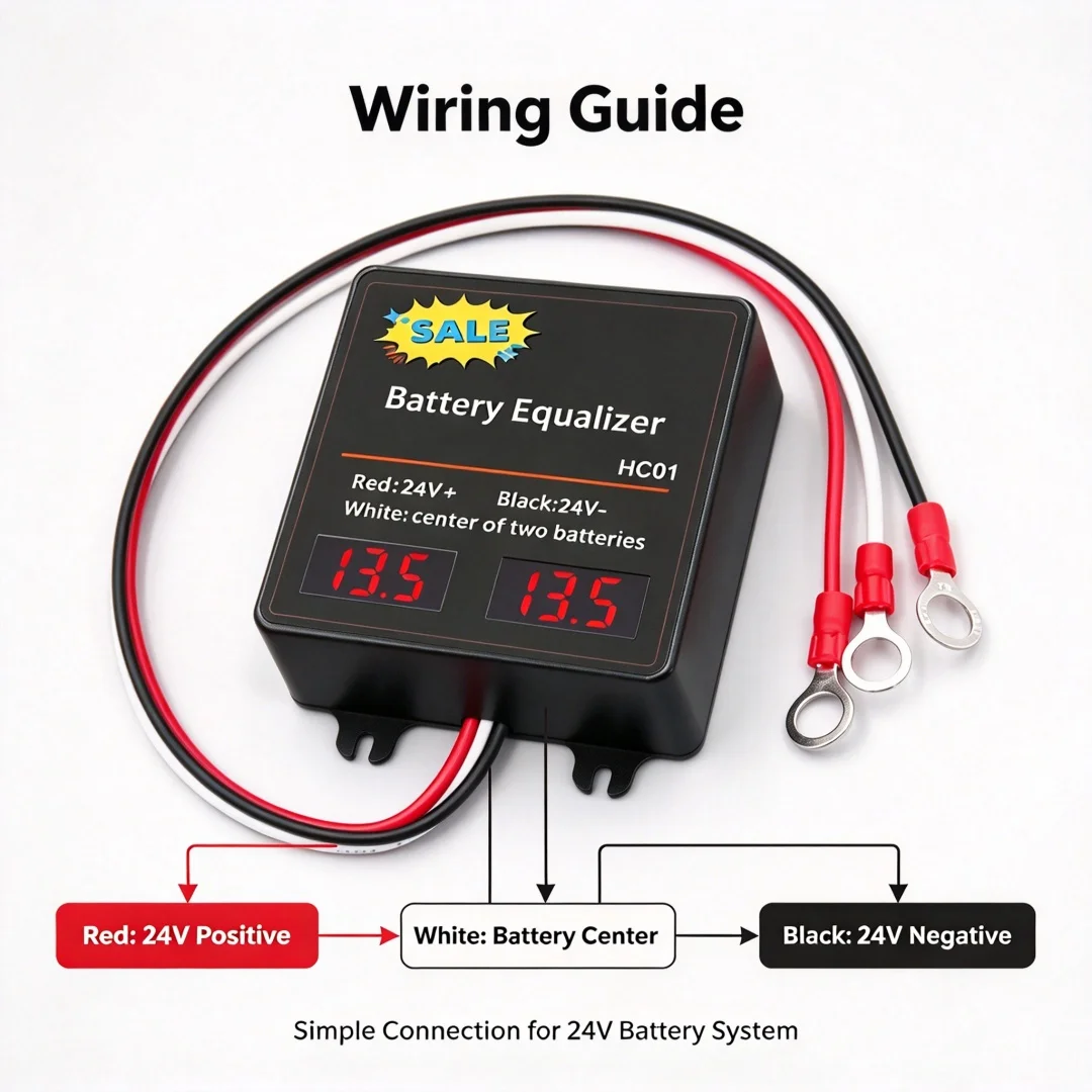 MAZAVA HC01 Battery Equalizer Lead Acid Batteries Voltage Controller Lead Acid Charger Regulator Serial 2S Active Balancer