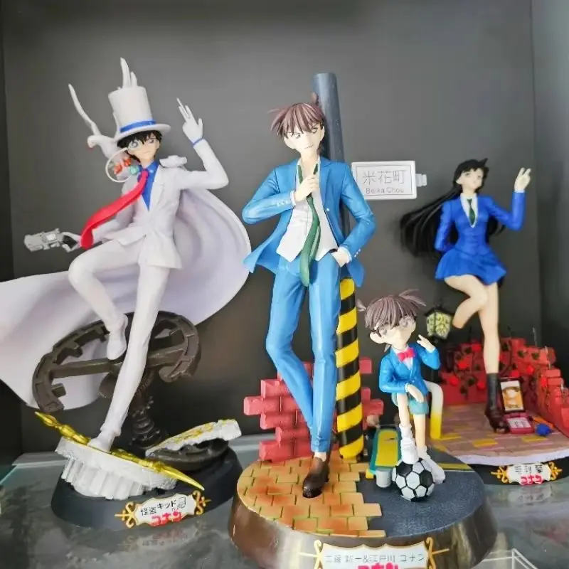 In Voorraad Anime Detective Conan Kudou Shinichi Figuur Jimmy Kudo Case Gesloten Anime Figuren Standbeeld Pvc Beeldje Model Speelgoed Geschenken