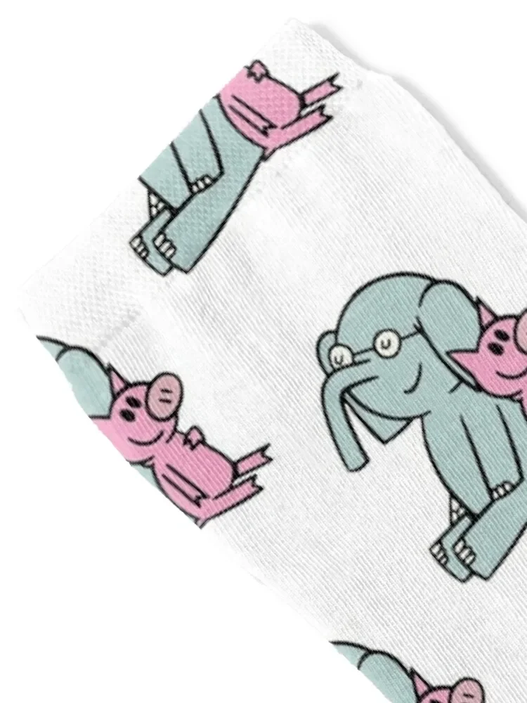 Elephant and Piggie - Gerald and Piggie 4 Socks essential men cotton high quality floor christmass gift Male Socks Women's