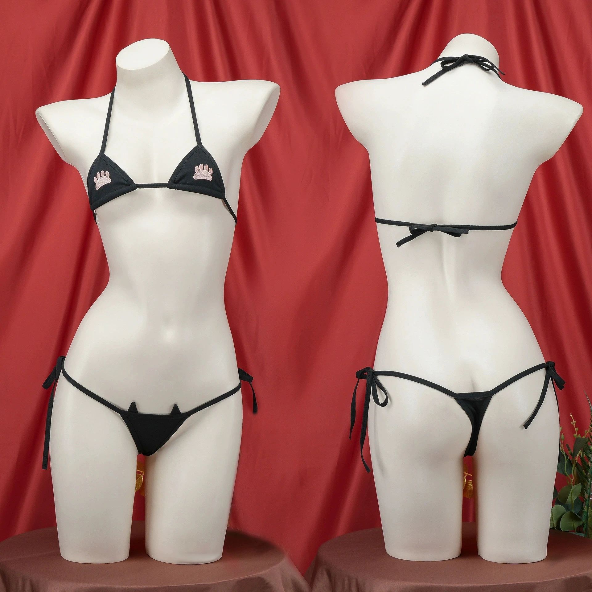 Cute Micro Bikini Sexy Anime Cosplay Lingerie Devil and Angel Lolita Bra and Panty Set Wholesale Women Underwear Exotic Apparel - Image 3