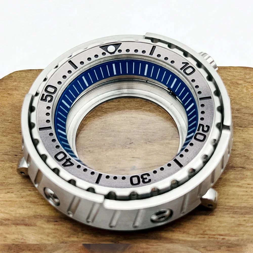 Boîtiers de montre en verre saphir de thon, 47mm, adaptés au mouvement NH34 NH35 NH36 4R35 7S26, couverture arrière transparente, boîtiers de montre de plongée