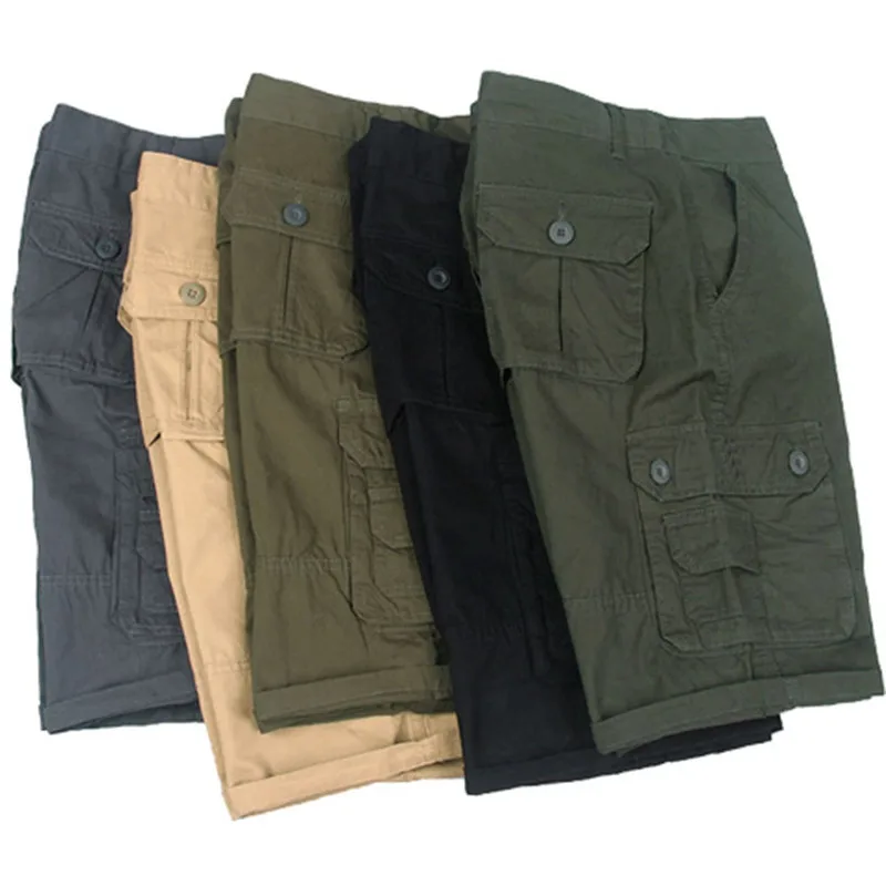 Shorts de carga militar do exército tactical joggers shorts masculino solto trabalho casual calças curtas