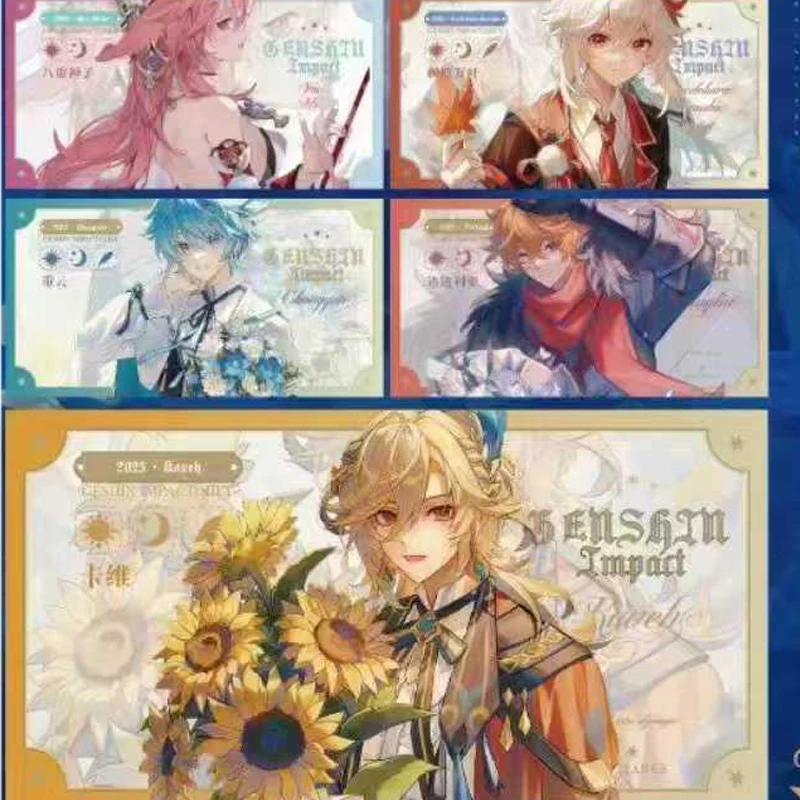 オリジナル Xinggui Genshin Impact 63x120mm コレクターズカード ブリック 雷電将軍 刻晴 コレクターズディスプレイギフト