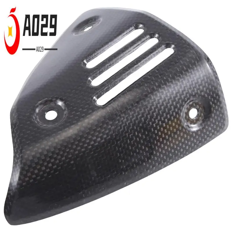 

A029-Motorcycle Spare Parts Accessories Parts Exhaust Cover Real Carbon Fiber Exhaust Case Muffler Cover Heat Shield Cover