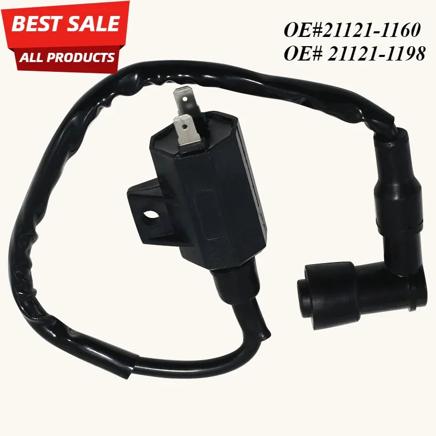 Boat Ignition Coil Assy For Kawasaki KLF220 KLF220A KLF250 KLF250A KLF400 KLF400B KVF300 KVF360 KVF400 OEM：21121-1160 21121-1198