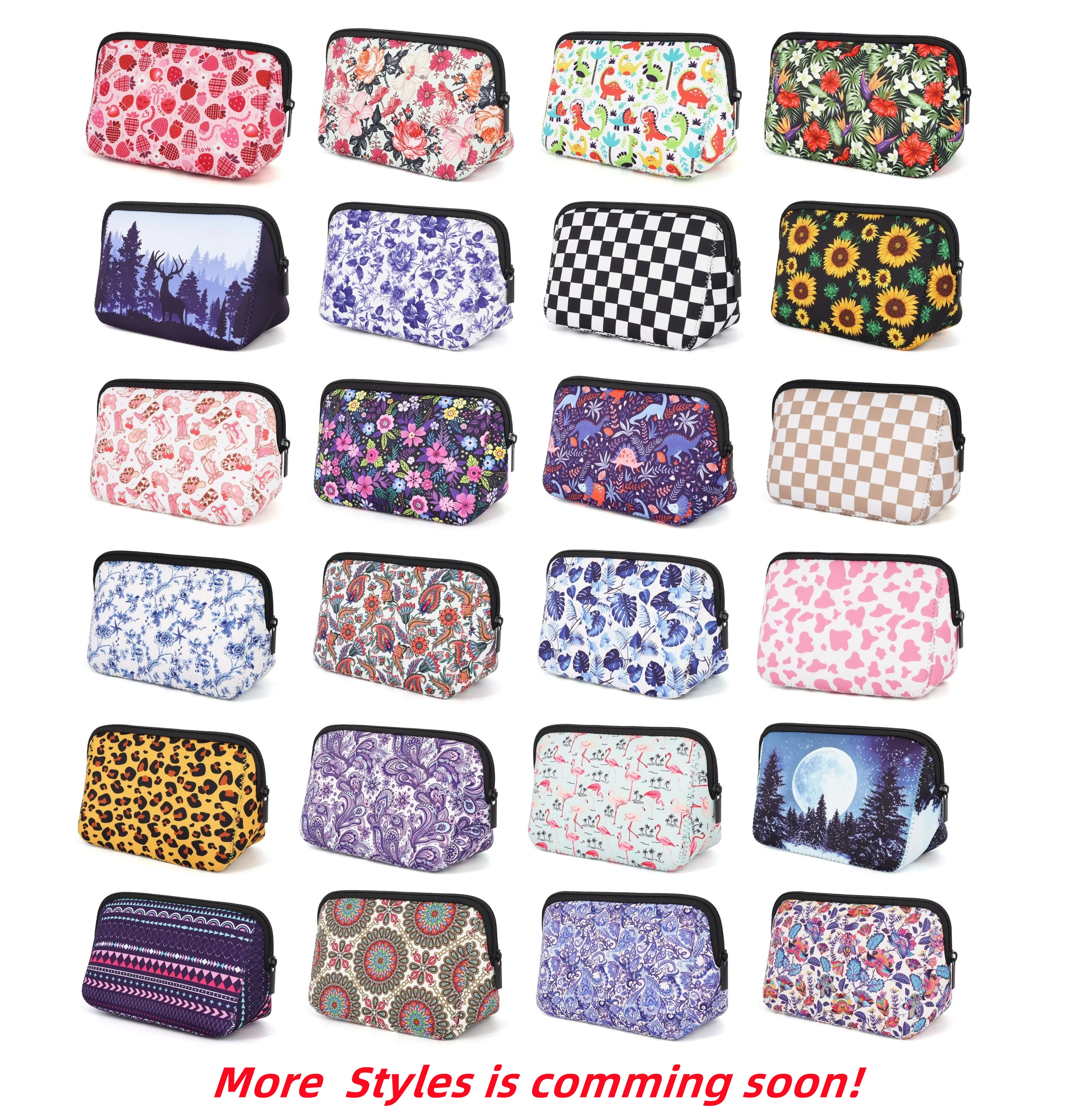 50Pcs Cosmetic Bag Waterproof Travel Portable Toiletry Makeup Bags Organizer Pencil Case For Women Kids Christmas Gifts