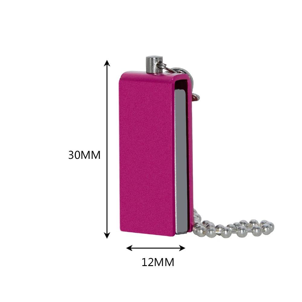 With Key Chain Portable USB Flash Drives 128GB Rotatable Metal Pen Drive 64GB Real Capacity Gold Memory Stick U Disk 32GB Gift