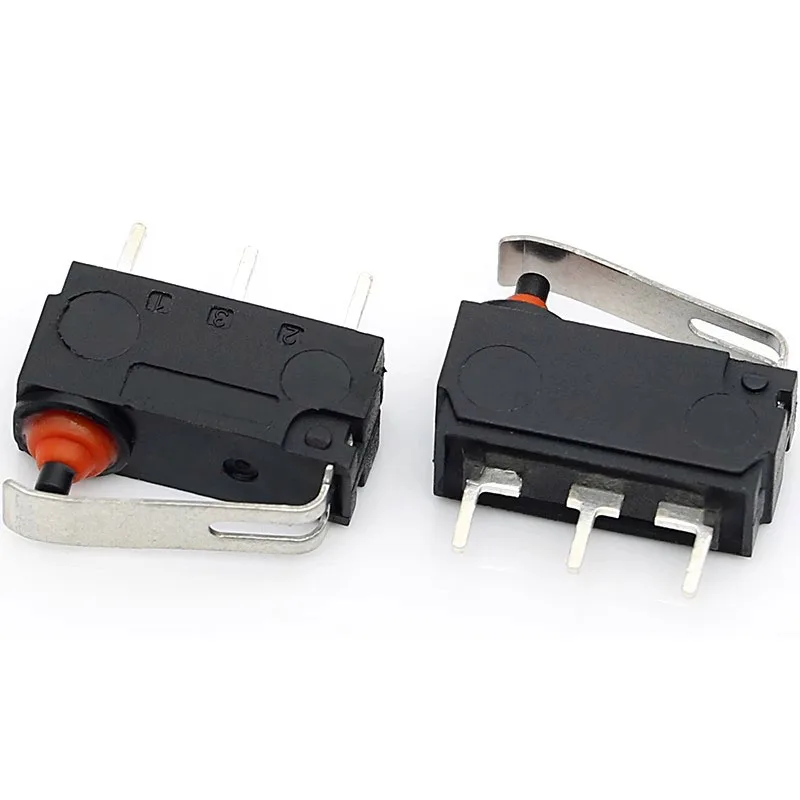 H3-A1-1D01S pink-sized automotive electronic waterproof microswitch with curved handle travel limit