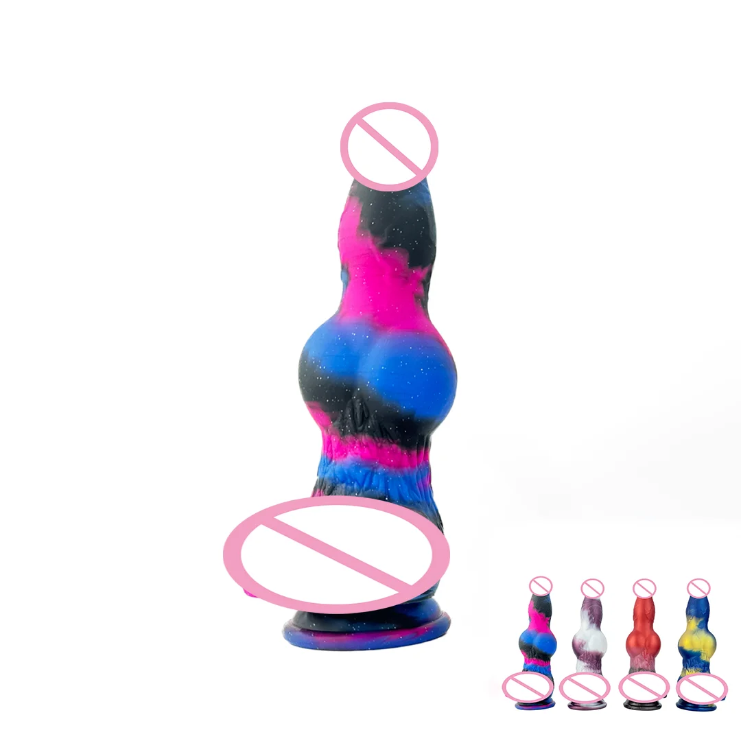 Huge Silicone Realistic Dog Dildo Female Clitoral Vaginal Massager Male Prostate Stimulator Massager Anal Dilator G-spot Dildos