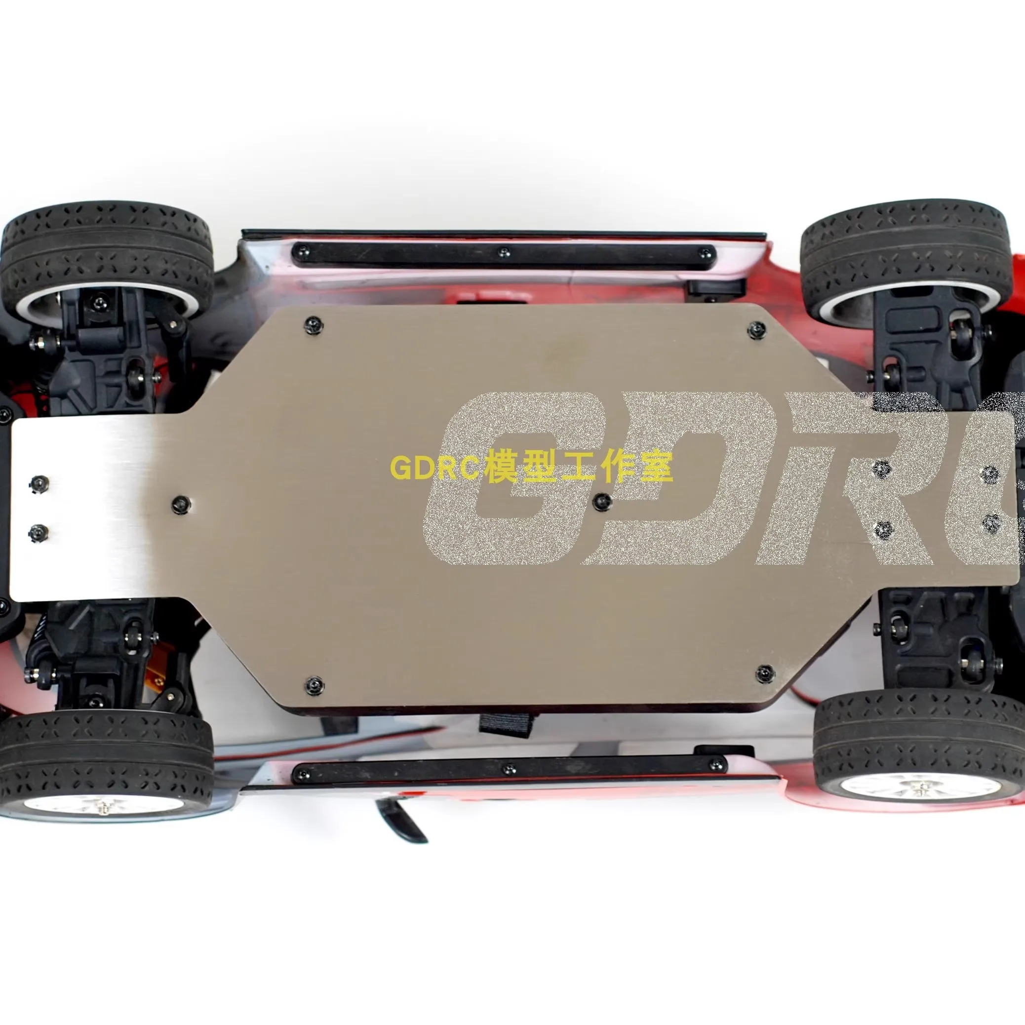 GDRC Meijiaxin 10303 Rally Car Chassis Shield Armor Roestvrij staal Krasbestendig Lichtgewicht bodembescherming