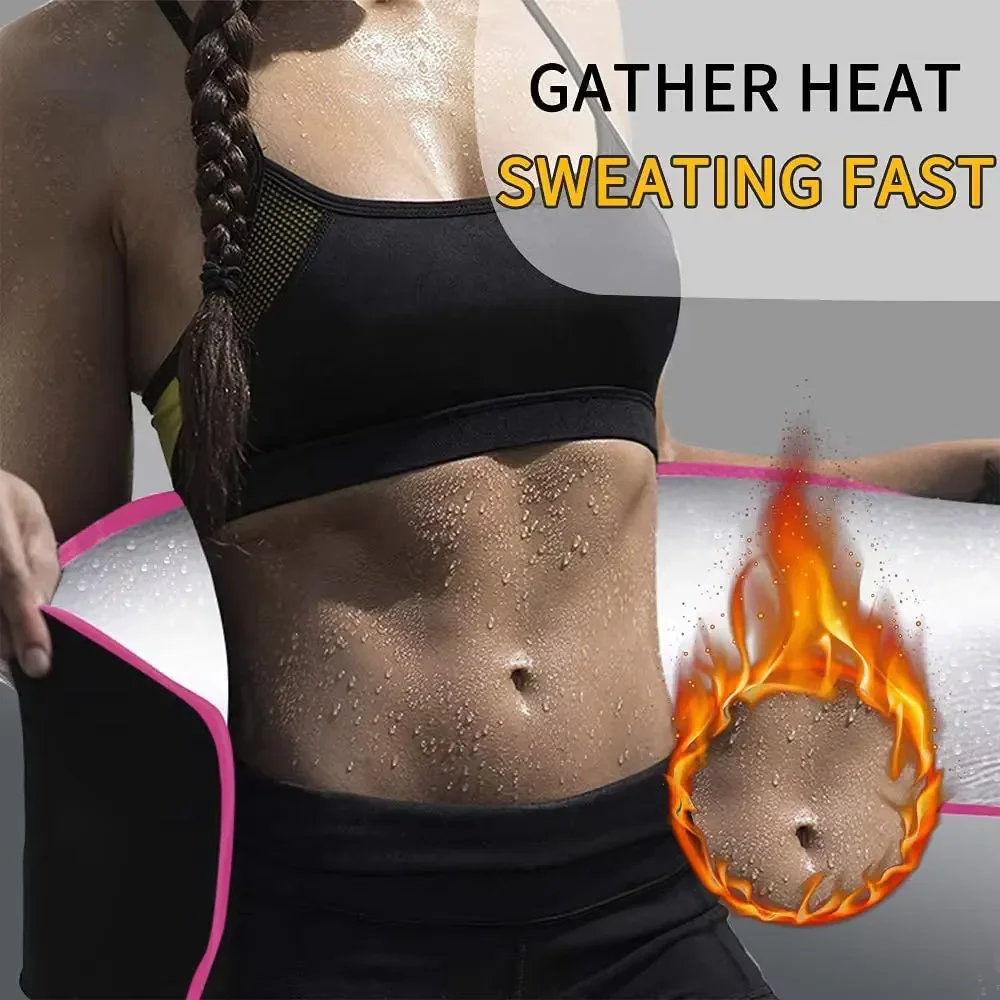 

High-Intensity Silver Ion Body Shaper Sweat Band Waist Trainer for Women Men Slim Stomach Wrap Protection Function