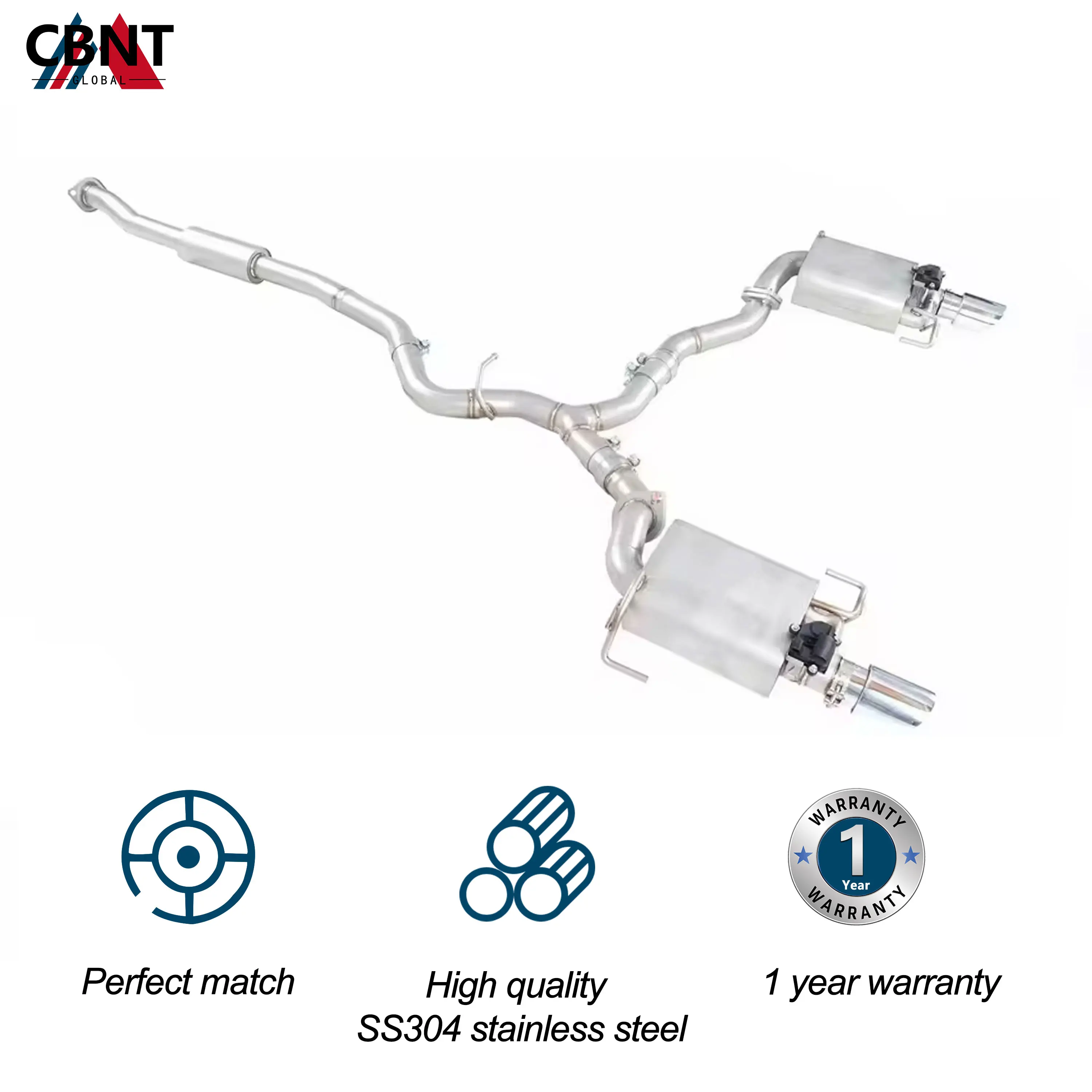 CBNT for Subaru Legacy Exhaust Catback with Valve Muffler High Quality SS304 Performance Valved Exhaust Pipe System