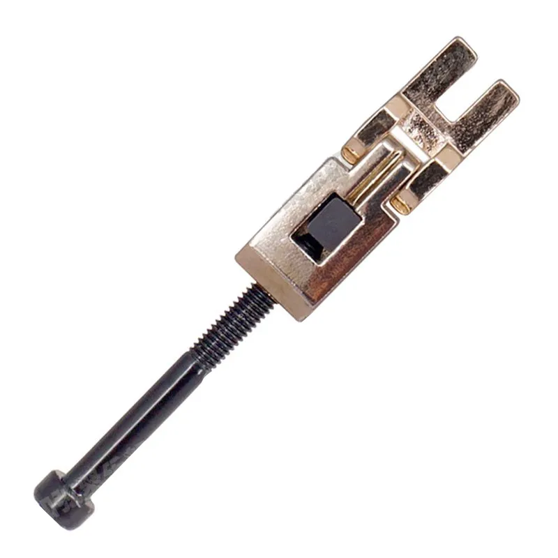 6 Stück Silber Schwarz Goldene E-Gitarren-Brückensättel Teile Musikinstrumente Zubehör – Detail 25
