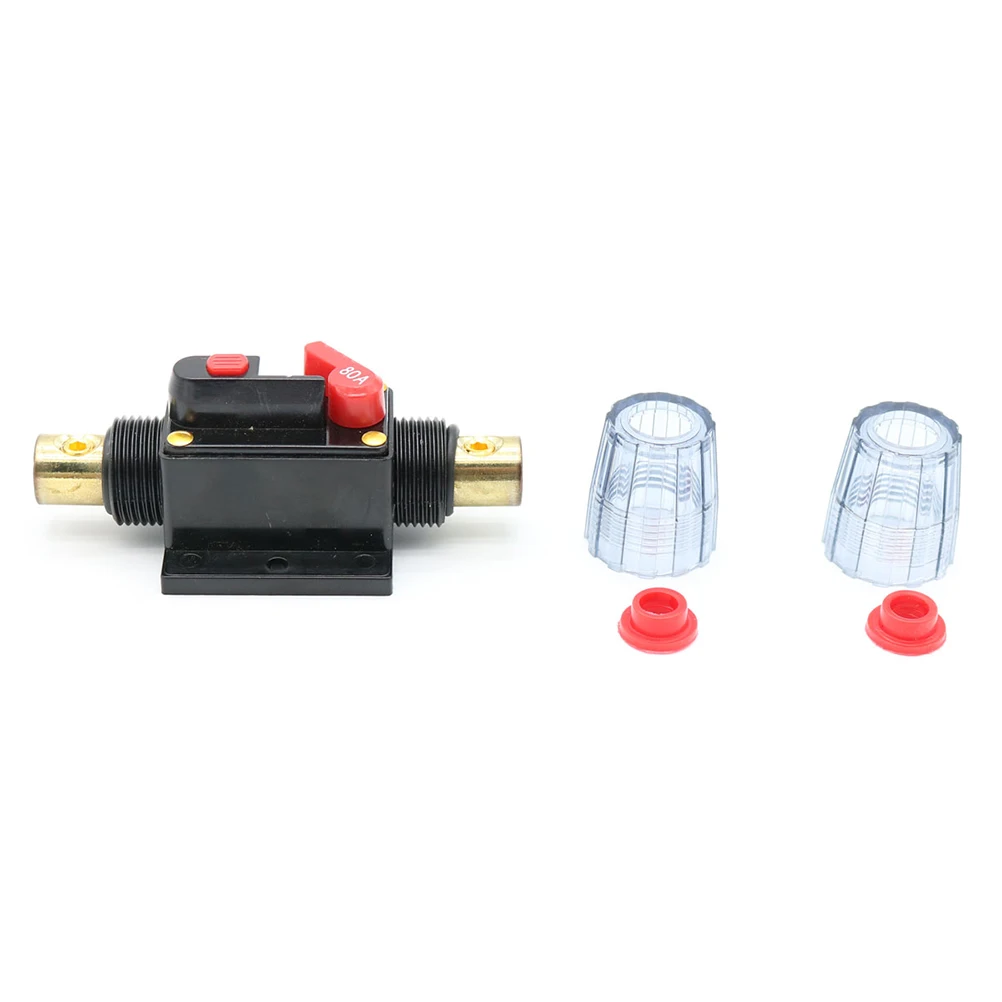 

80 Amp Resettable Circuit Breaker 12V 24V 32V Car Rv Gold Plated Contact Safety Protection Auto Circuit Breaker