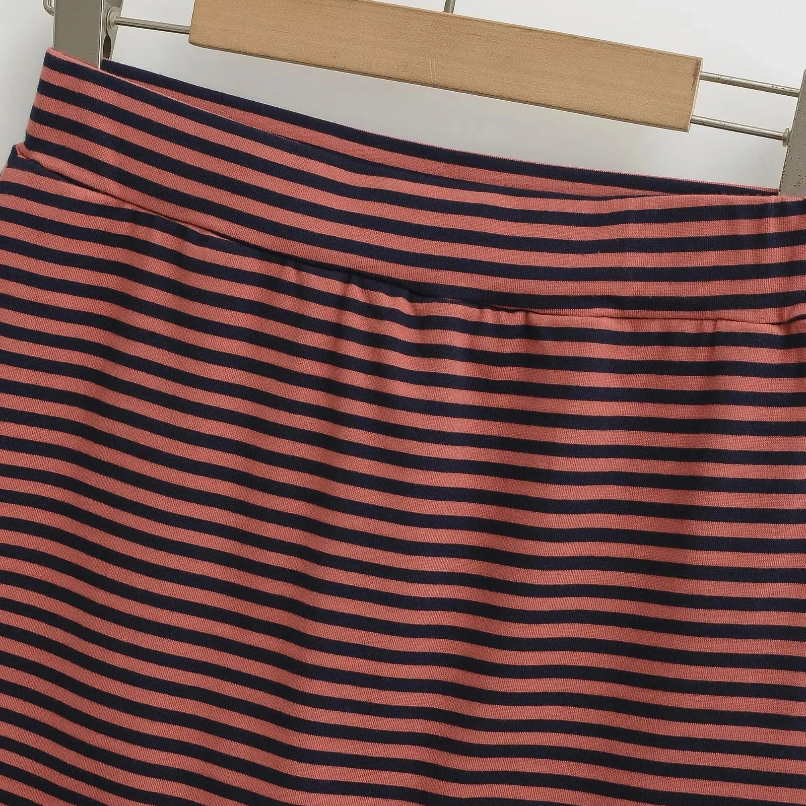 Sexy hoge taille gestreepte a-lijn rok dames zomer thuis afslanken voorkomen blootstelling ort rok trendy meisje