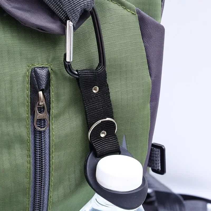 Water Bottle Holder Clip Outdoor Camping Hiking Sport Kettle Buckle Carabiner Belt Backpack Hanger Hook Climbing Accessories