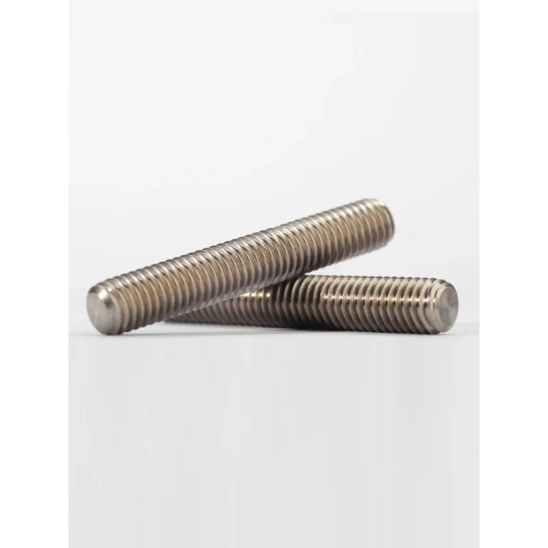 Ta2 Titanium Bolt M3M4M5M6M8 Metric Full Threaded Bar Studding Rod Not Polished Grade 2 Titanium Screw customize
