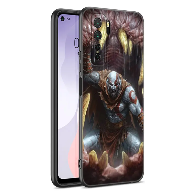 Kratos God Van De Oorlog Zwart Siliconen Telefoonhoesje Voor Huawei Nova 11 12 Ultra 9 10 Se Pro 11e 11i 12i Y70 Plus Y60 Y61 Y71 Y72 Y90 Y91