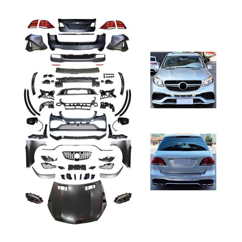 Restomod Body Kits2007-2011 W164 For M-Class Car Modification Upgrade Front & Rear Bumpers Bolt-On Universal Fitment