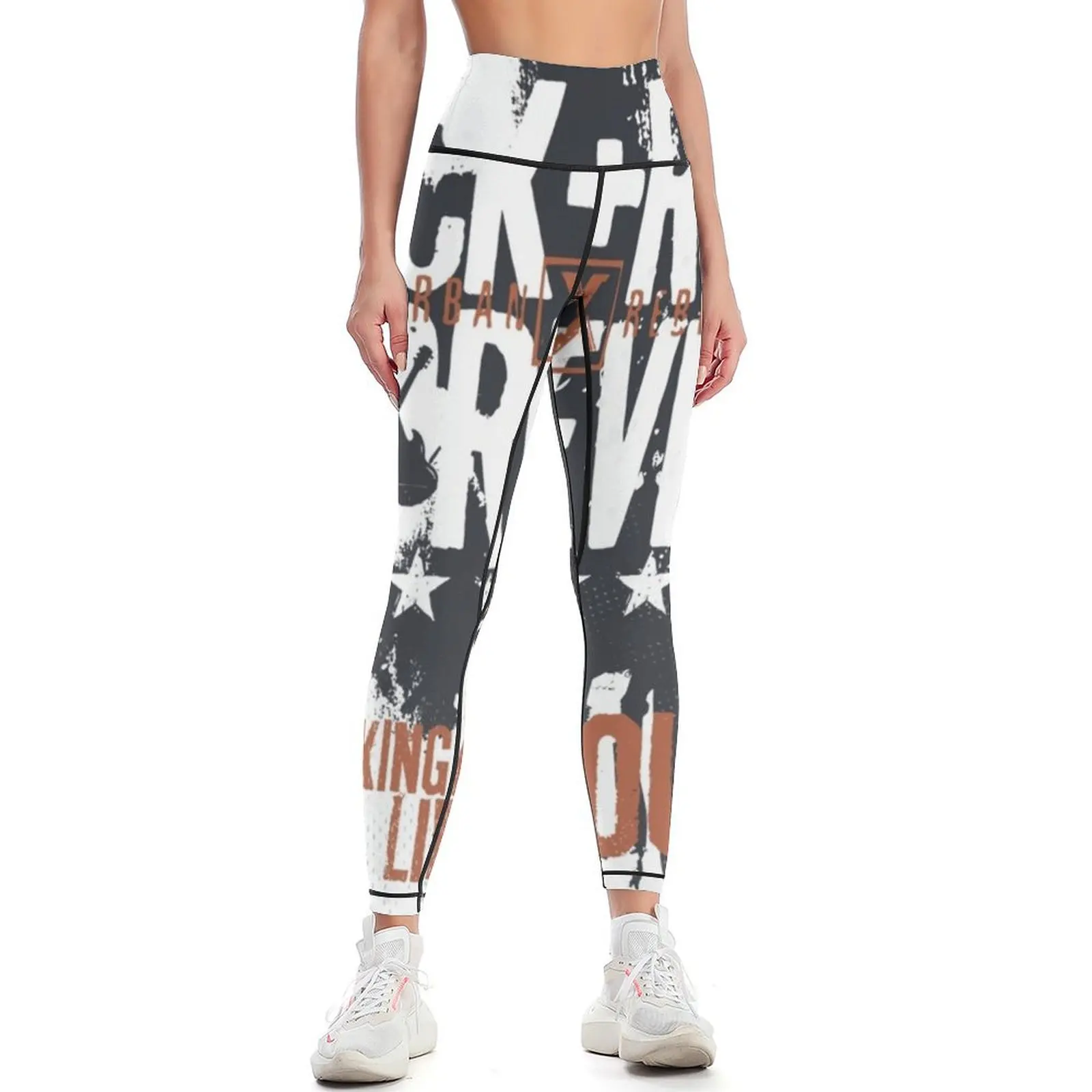 Rock'n'Roll Forever Leggings sportswear woman gym 2024 push up fitness Women's pants Womens Leggings