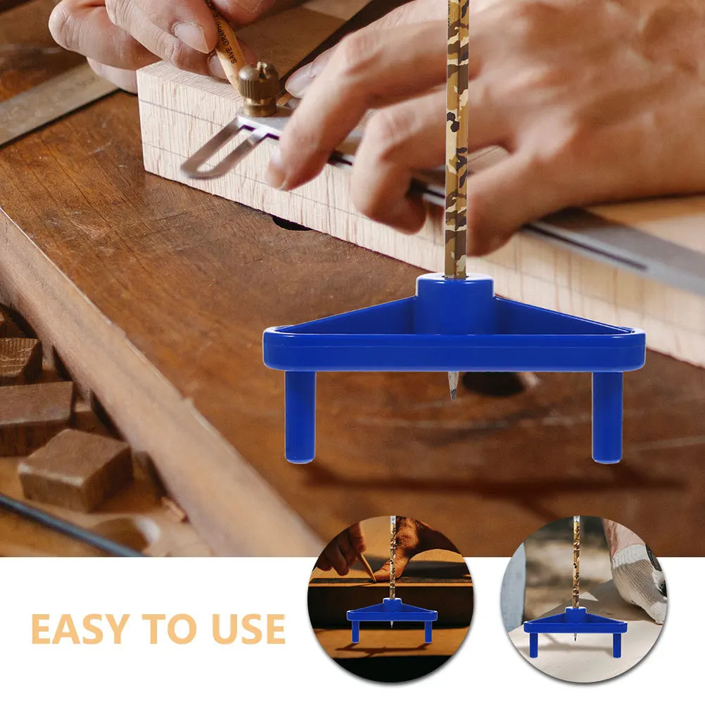 2 pçs medidor de marcação precisão carpintaria centro localizador plástico scribe ferramenta centralização linha marcador ferramenta marcação calibre