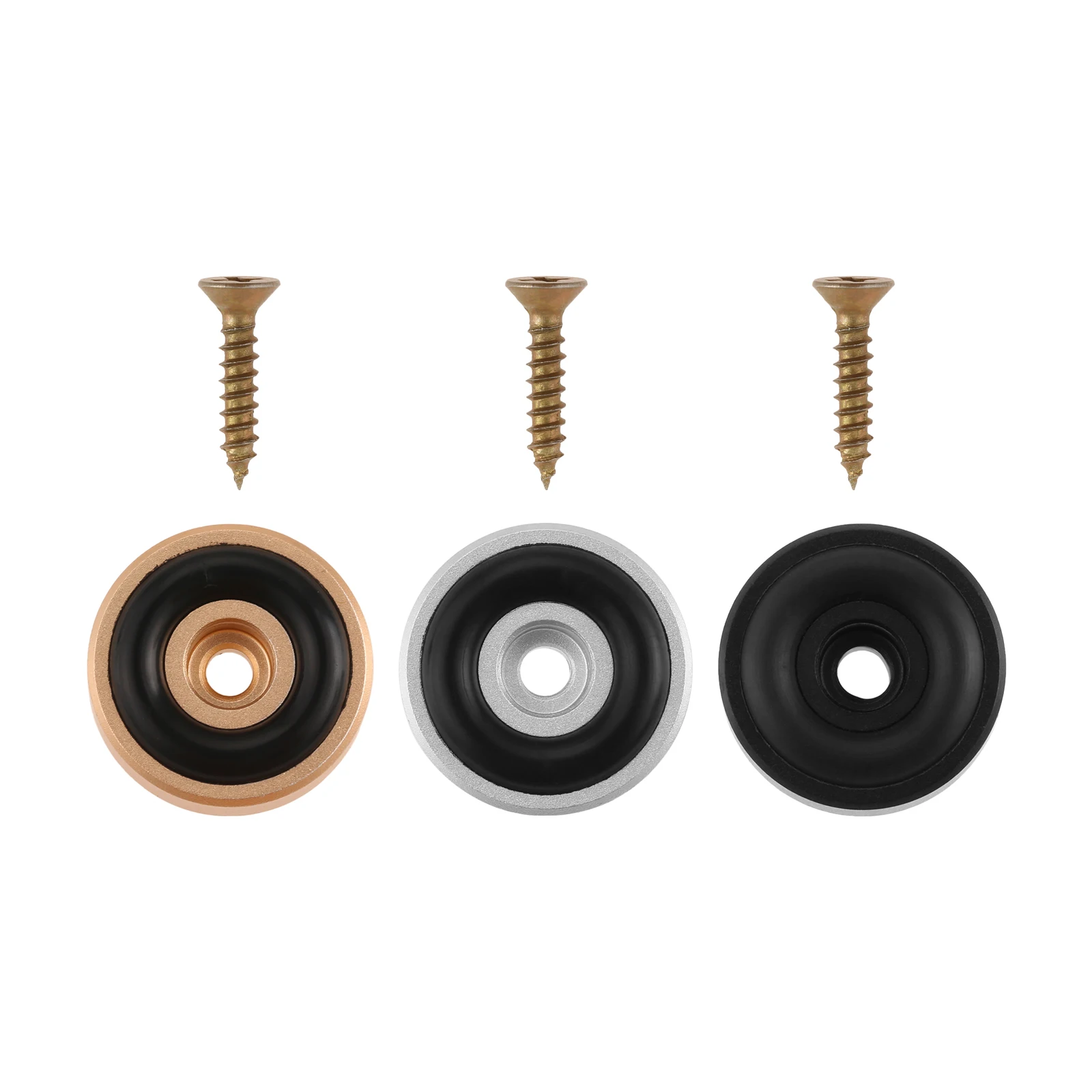 4/8Pcs Gold/Silver/Black Board Feet with Non Slip Pads Replacement Fit for Serving Boards Countertop Protectors Cutting Boards