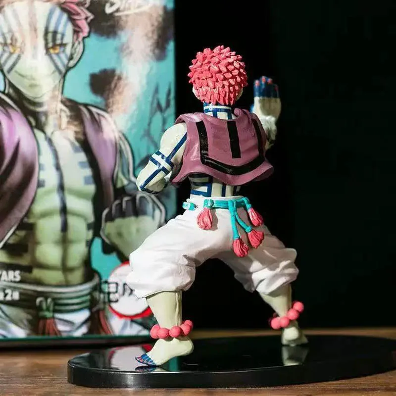 Anime Demon Slayer Figure Model Toy Juuni Kitsuki Akaza Battle Figure Doll Desktop Decoration Collection Gifts view 2