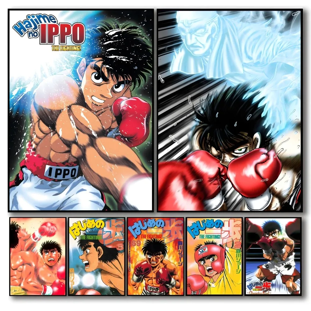 Hajime No Ippo Self-adhesive Art Waterproof Paper Sticker Coffee House Bar Room Wall Decor