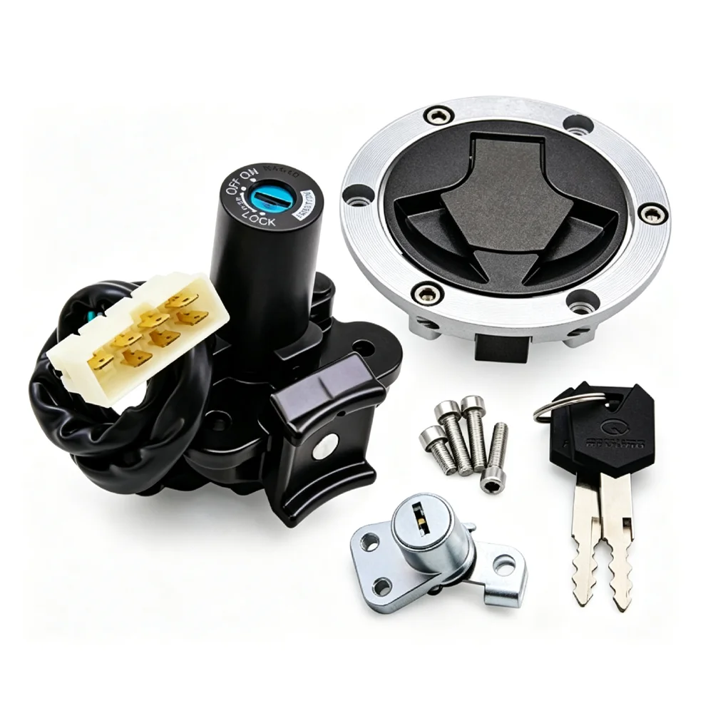 Ignition Key Switch Fuel Gas Cap Seat Lock Kit For Kawasaki EX250 EX300 BX250 Ninja 250 300 250SL BR250 Z250SL ABS 300 Z250 Z300