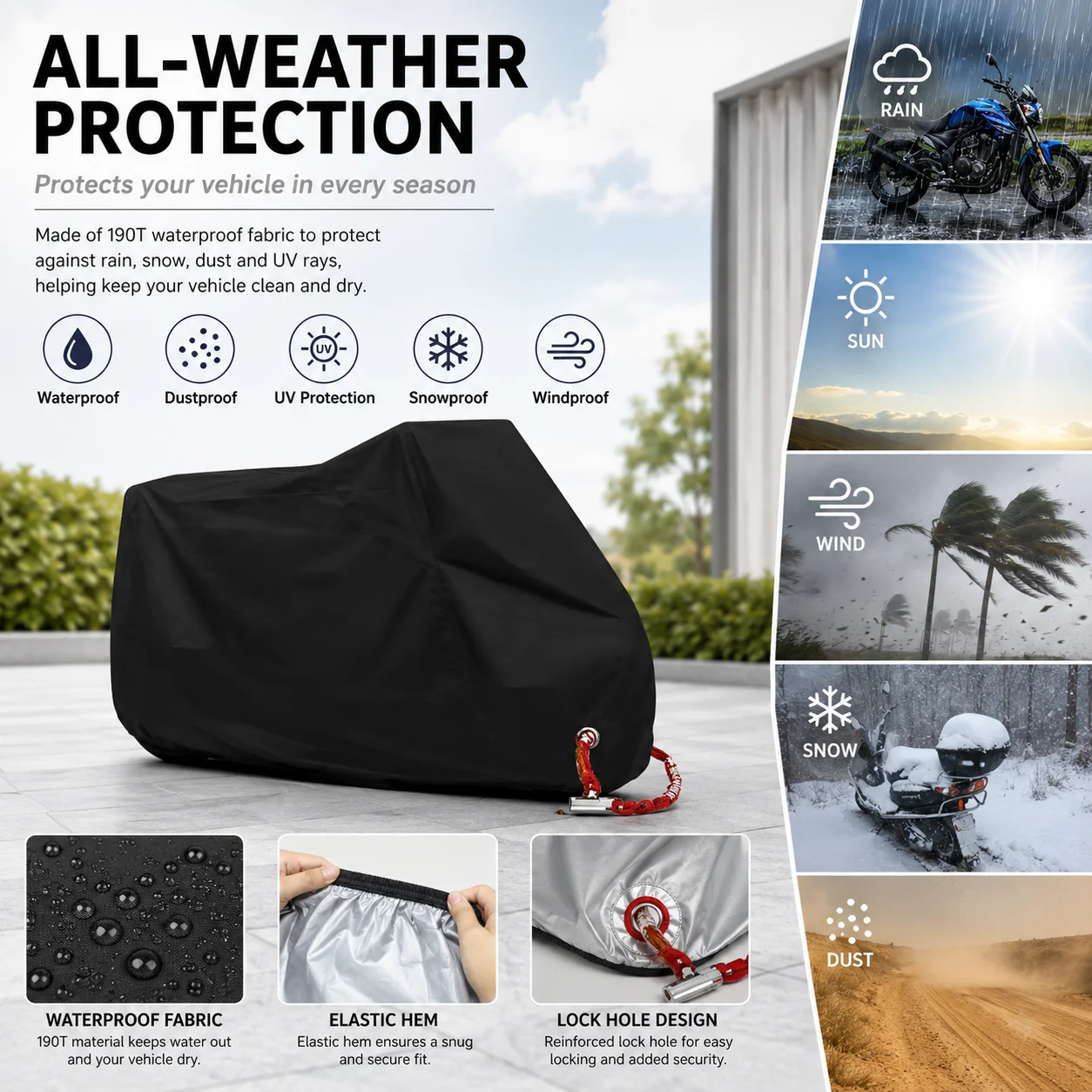 Capa Impermeável para Moto e S - Electric Scooter Rain Cover avaliação e preço
