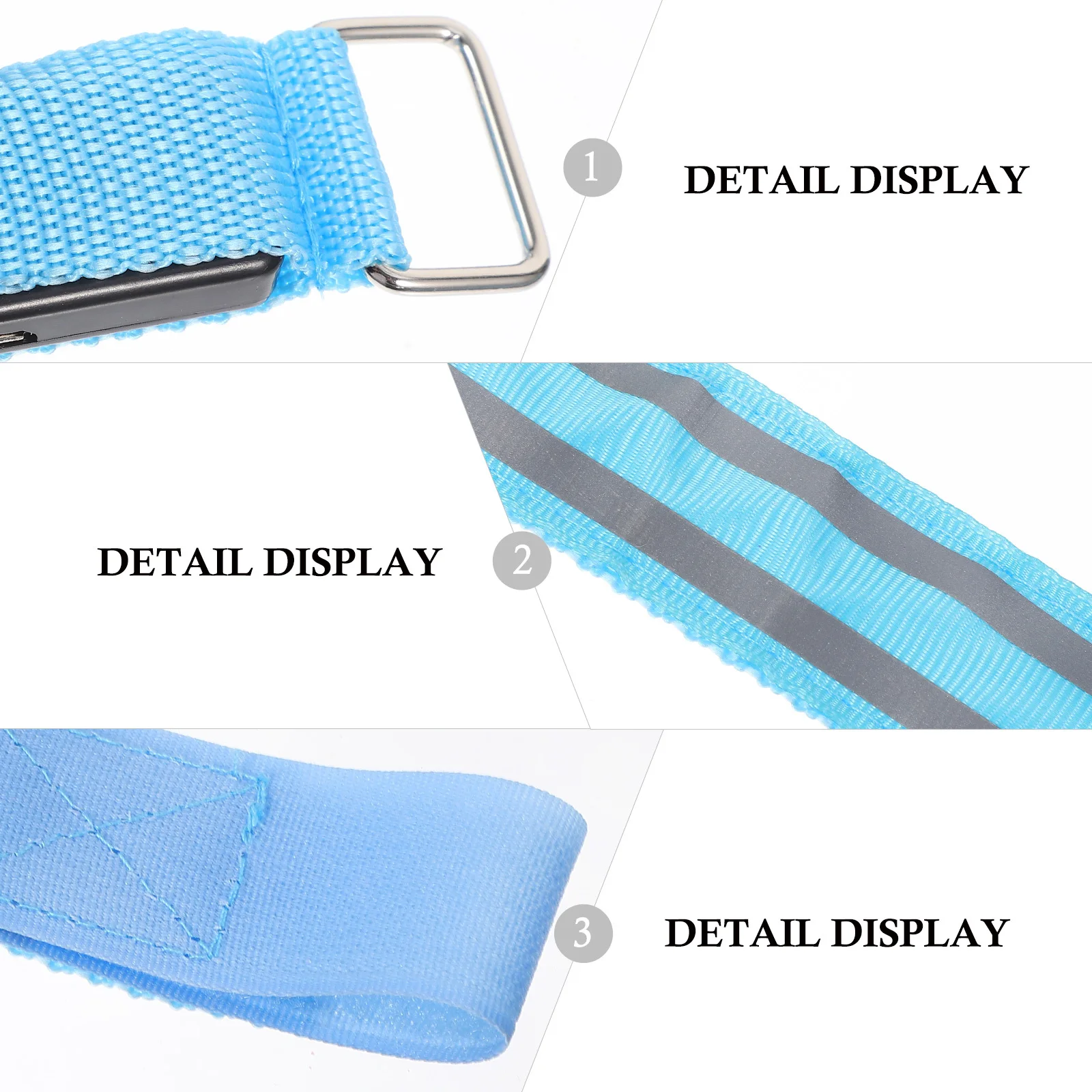 

2Pcs LED Running Glow Bracelets Rechargeable Luminous Wristbands Red Orange Yellow Green Blue Pink White Flashing Sports