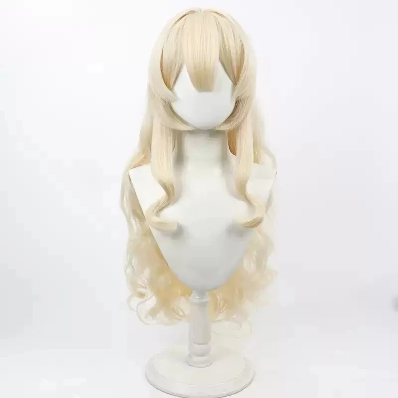 ゲームアニメブルーアーカイブ教授ニヤニヤコスプレウィッグ90cmロングブラックポニーテール耐熱人工毛ハロウィンパーティーx-3