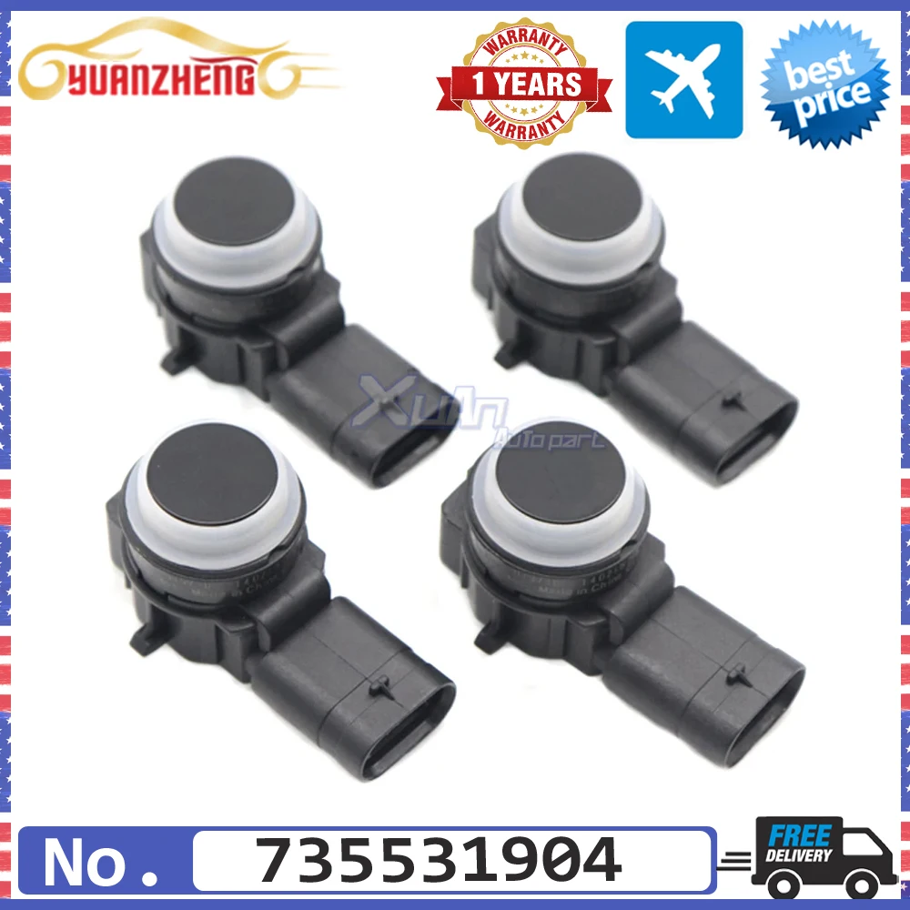 

Car 4pcs NEW Reverse Parking Sensor For Citroen For Jeep Fiat 500L Alfa Romeo Peugeot Boxer Bipper 735531904