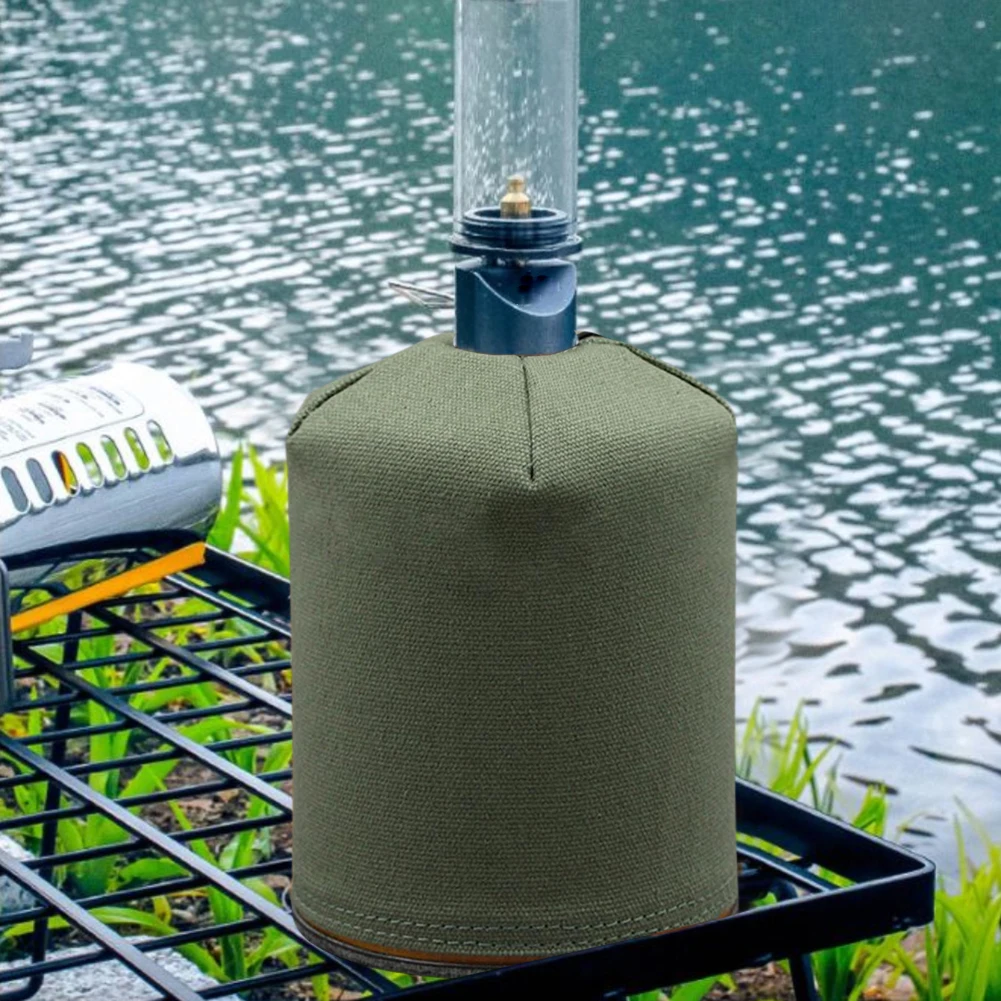 Canvas Gas Can Protective Cover Outdoor Gas Tank Case Anti-falling Gasoline Canister Fuel Cylinder Storage Bag