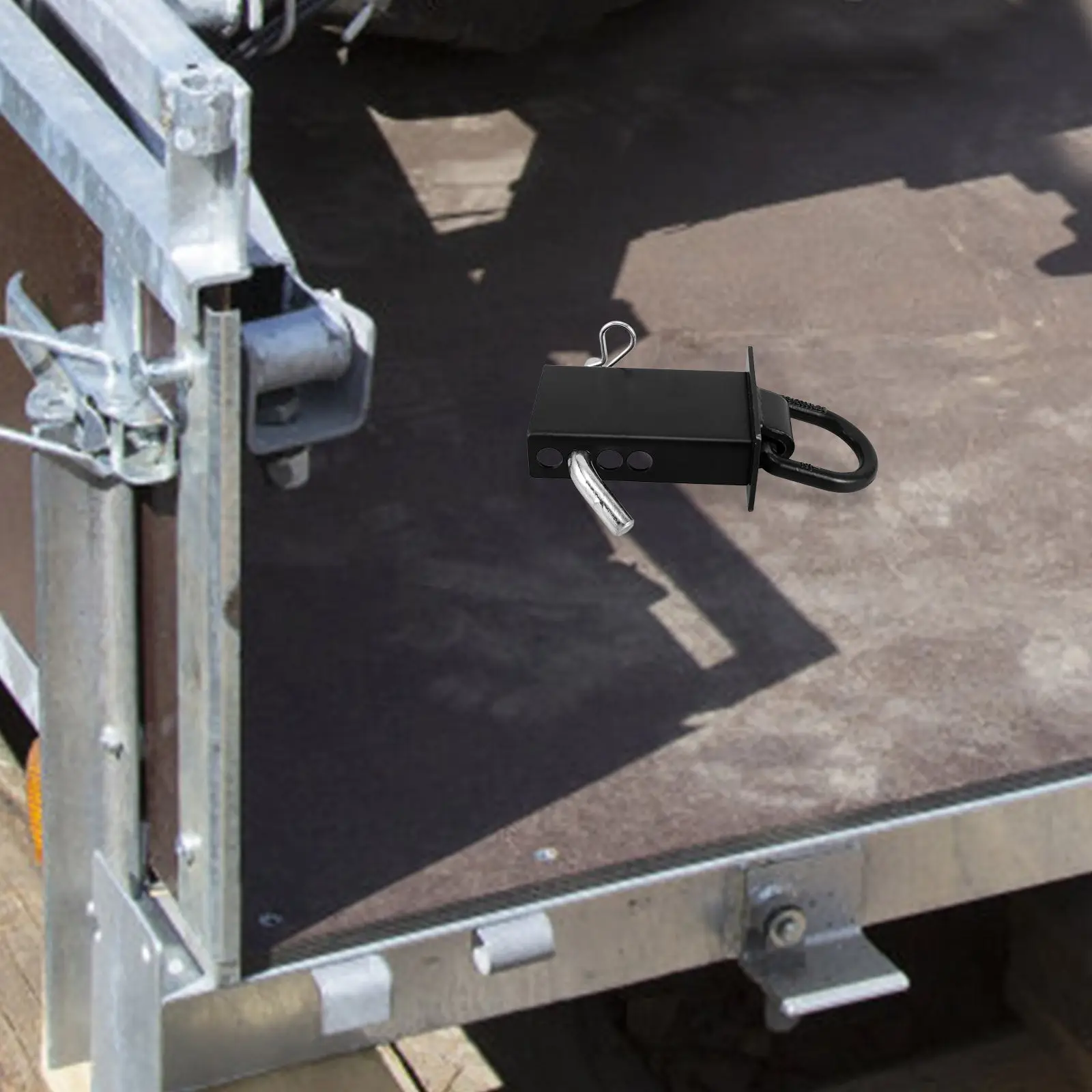 

Heavy Duty Stake Pocket D Ring Tie Down Anchor for Truck Trailer Cargo Secure Metal Trailer Tie Down Accessories