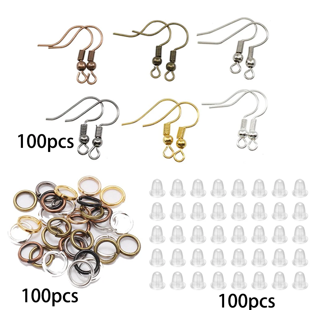 210-400 teile/schachtel Schmuck Machen Kits Karabinerverschluss Offene Biegeringe End Crimps Perlen Box Handgemachte DIY Armband Halskette Erkenntnisse