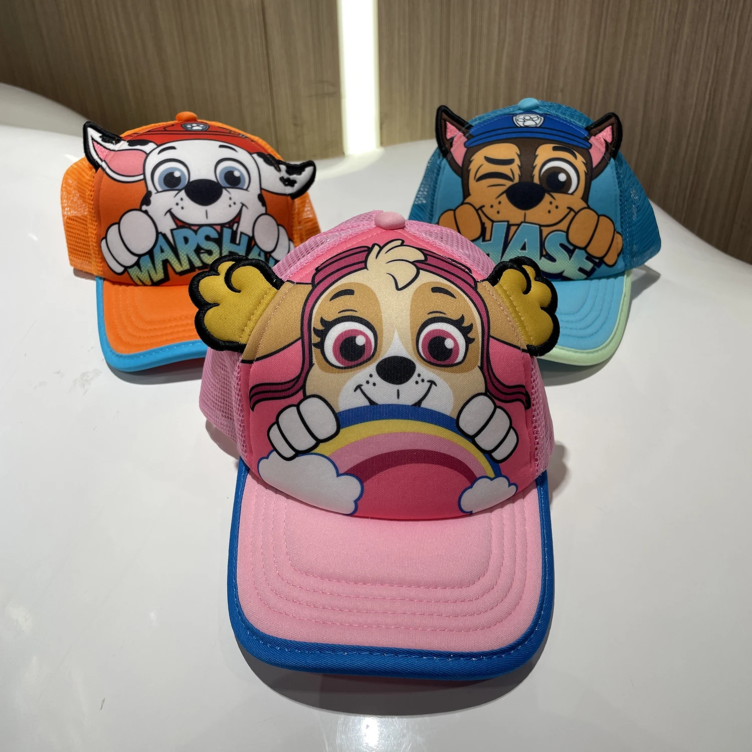 Genuine PAW Patrol Chase Skye Children Cartoon Baseball Cap Animation Boy Girl Summer Sunscreen Sun Hat Breathable Peaked Caps