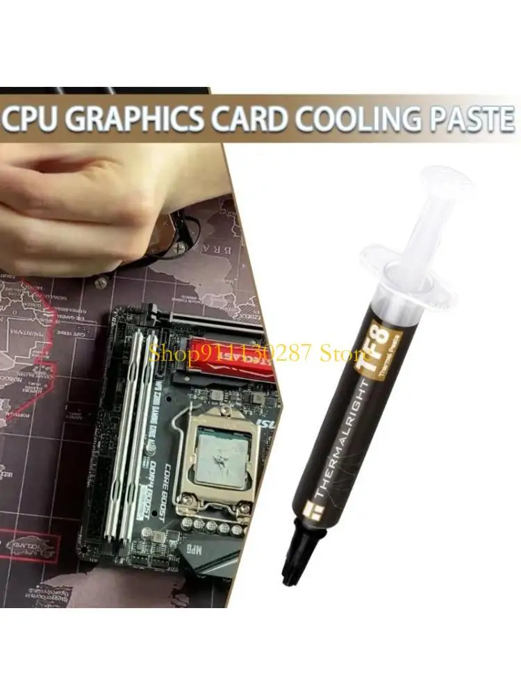 

J1HC Силиконовая теплопроводящая смазочная паста, TF8 2 г/5,8 г охлаждающий радиатор, термопаста для компьютерных видеокарт