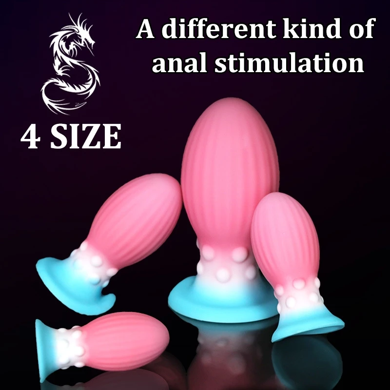 3 Style Luminous Dragon Egg Huge Anal Ball Dildo Big Butt Plug Anal Dilator Butt Training Expansion Adult Sex Toys For Women/Men - view 5