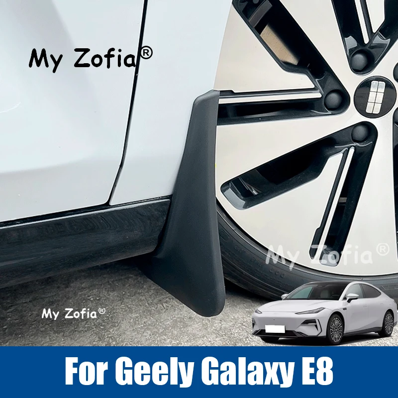 

For Geely Galaxy E8 2025 2026 Car Mudguards Plastic Fender Cover Flares Splash Guard Cover Exterior Mud Flaps Auto Accessories
