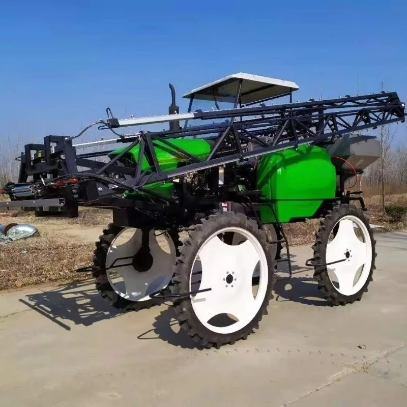 Self Propelled Boom Sprayer High Clearance Tall Crop Protection Machinery Stop Loss From Narrow Farming Vehicle Tracks
