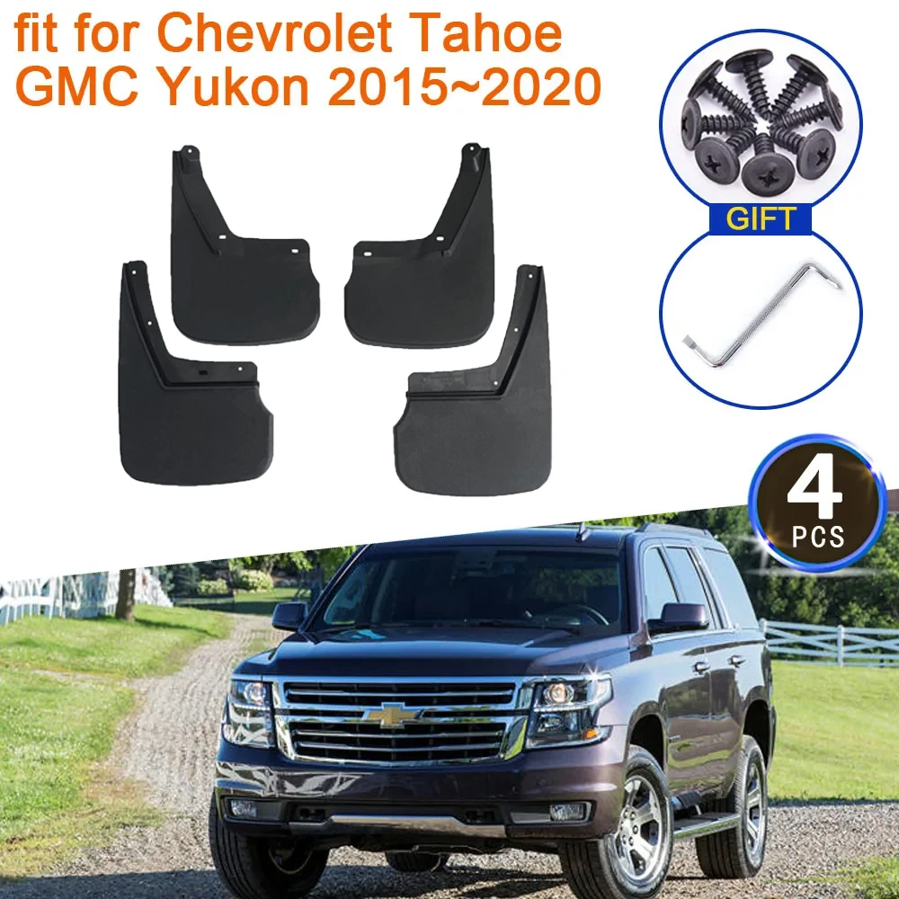 for Chevrolet Tahoe GMC Yukon 2015 2016 2017 2018 2019 2020 Mudguards Front Rear Wheels Fender Flare Mudflap Splash Accessories