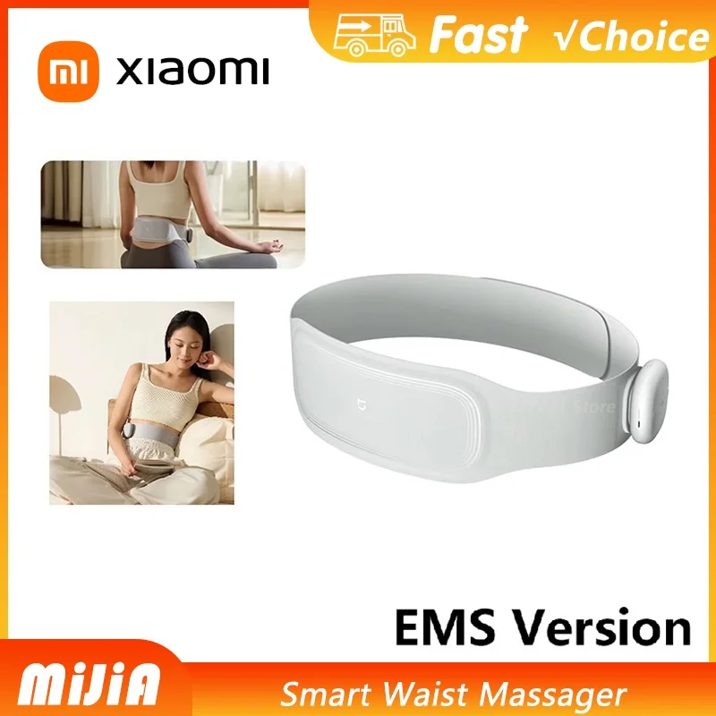 

NEW Xiaomi Mijia Smart Waist Massager EMS Version Dual Frequency Pulse SPA Hot Compress Punch Warm Compress Lumbar Protection