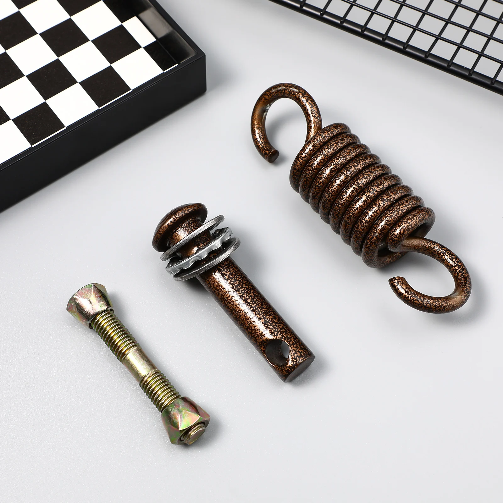 1 Set Edelstahl Hängematte Ersatz Haken Frühling Schnalle Kit Mit Schraube Bolzen Langlebig Hängen Stuhl Montage Teile Für Veranda