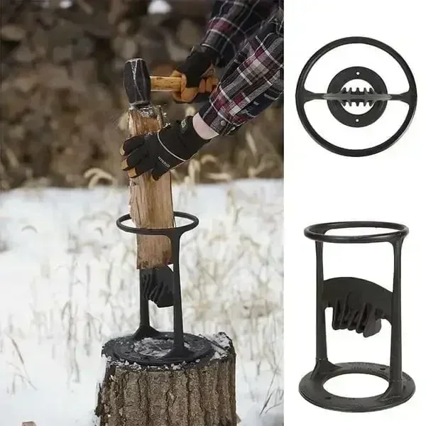 Firewood Splitter Save Labour Portable Wood Splitting Tool Wood Splitter Portable Iron Splitting Wedge Outdoors Wood Breaker